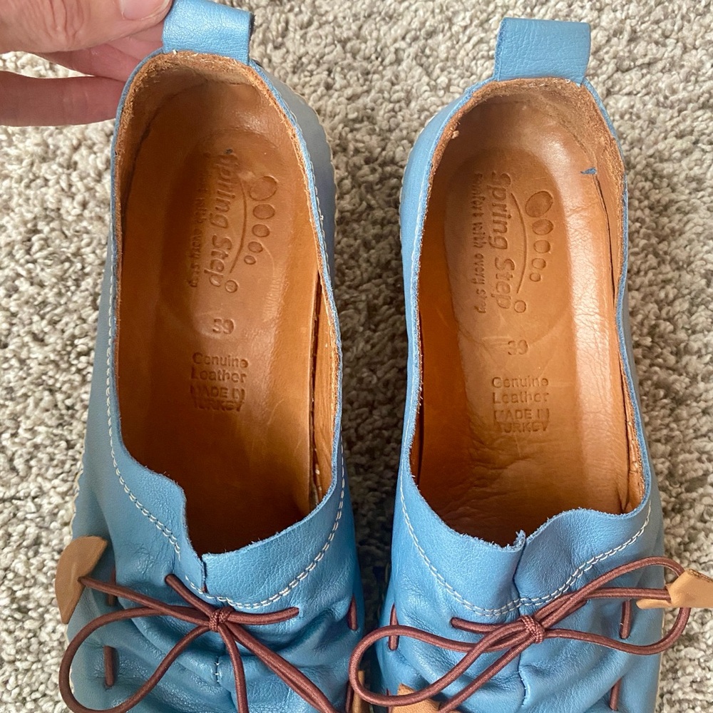 Spring Step Blue BERNA Shoes - Picture 5 of 10